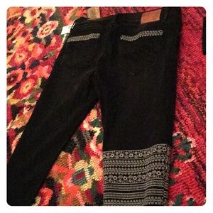 Driftwood embroidered jeans